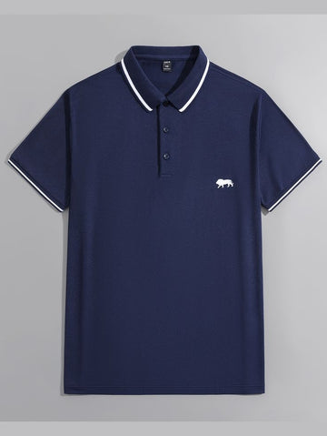 Men's lion print Trending Polo T-shirt