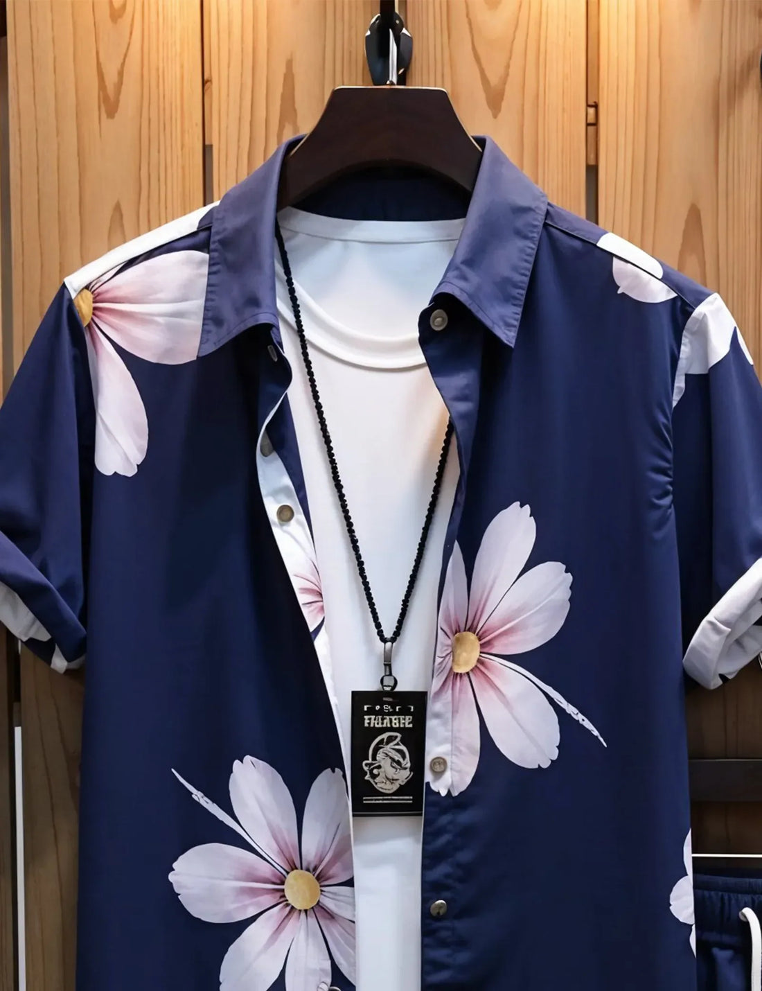 Men's Summer Floral Hawaiian Shirt & Shorts Set ? Casual Beachwear Outfit