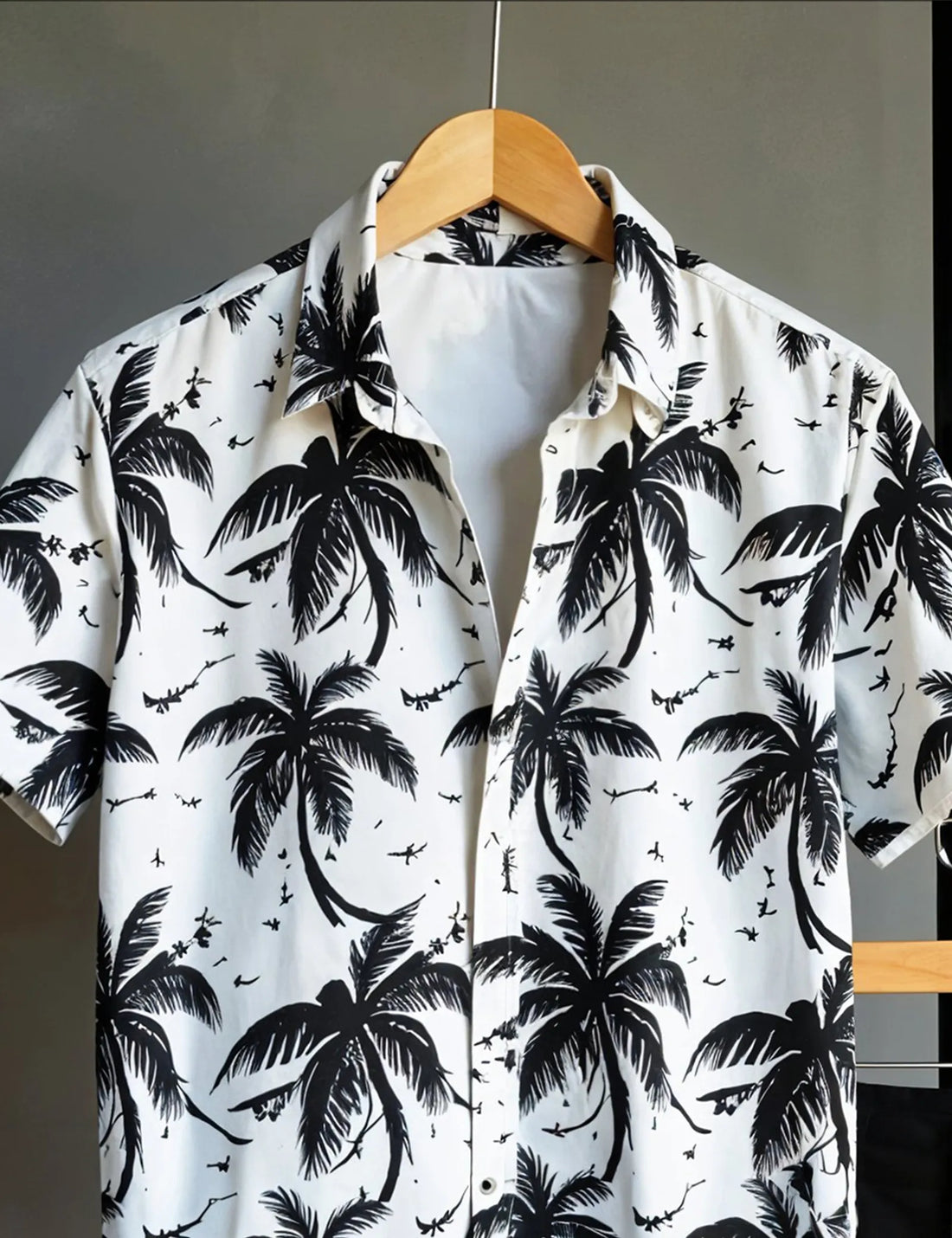 Men's Tropical Palm Tree Print Shirt & Shorts Set ? Casual Beachwear Outfit