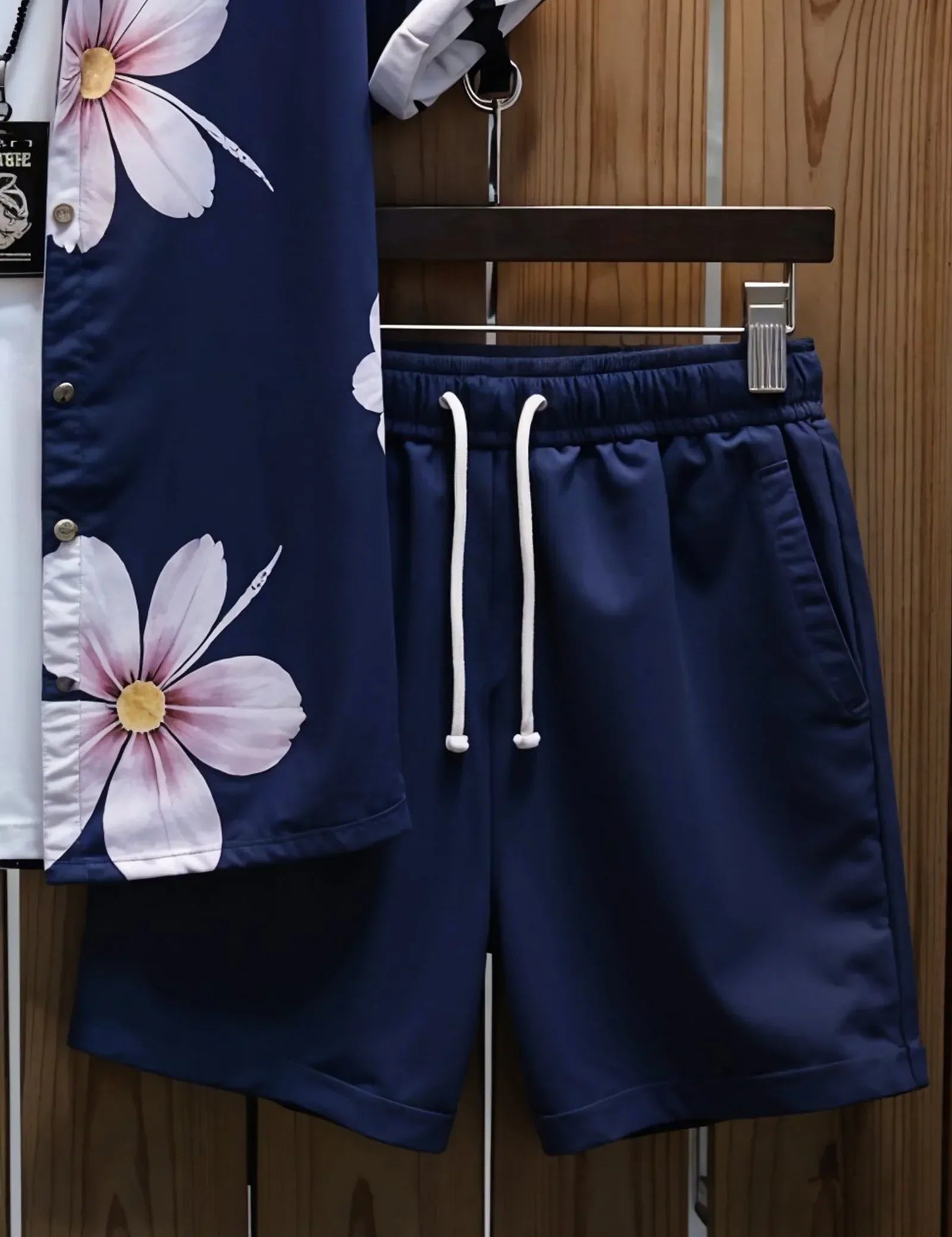 Men's Summer Floral Hawaiian Shirt & Shorts Set ? Casual Beachwear Outfit