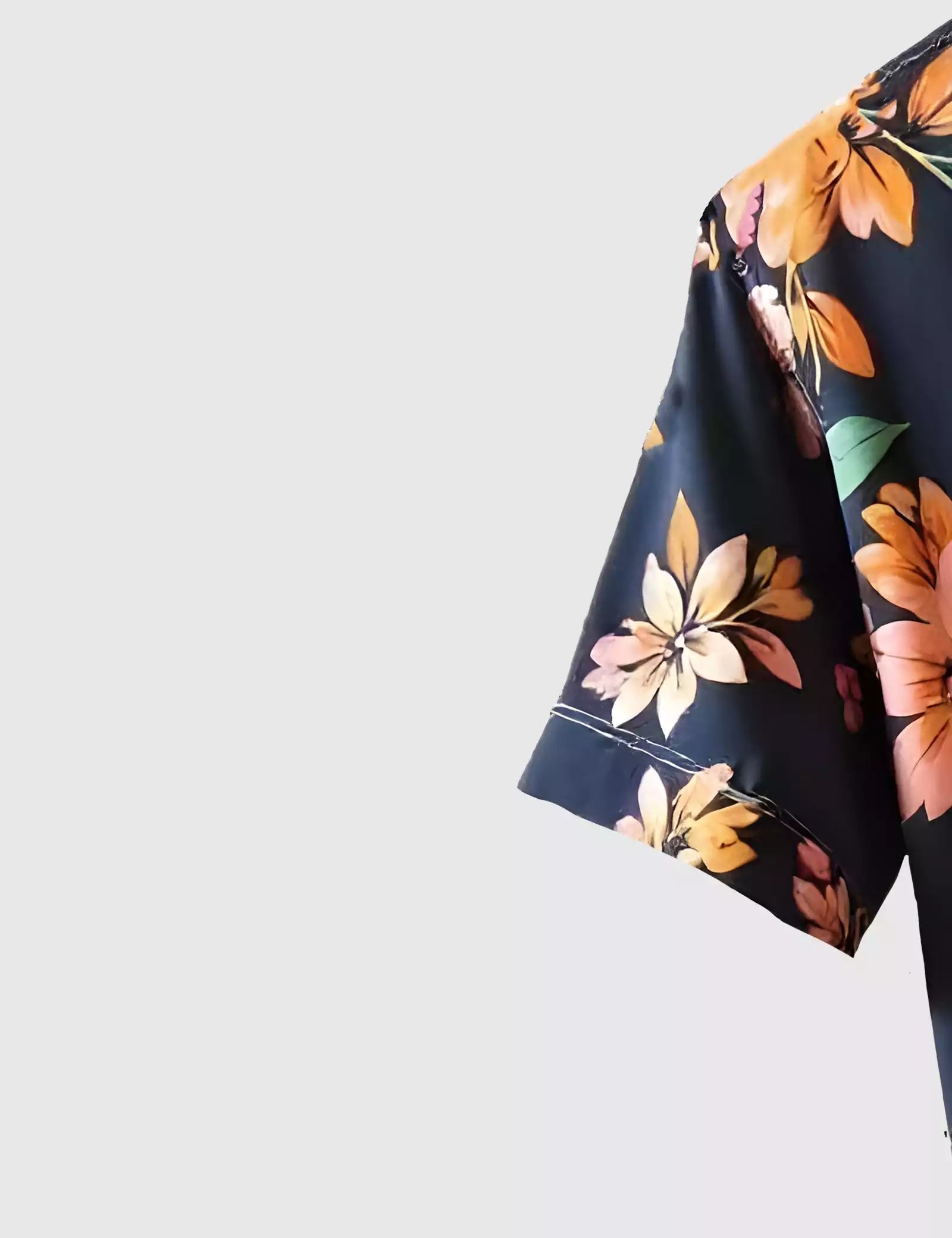 Navy Floral Printed Men's Shirt Half Sleeves Exclusive Summer Edition